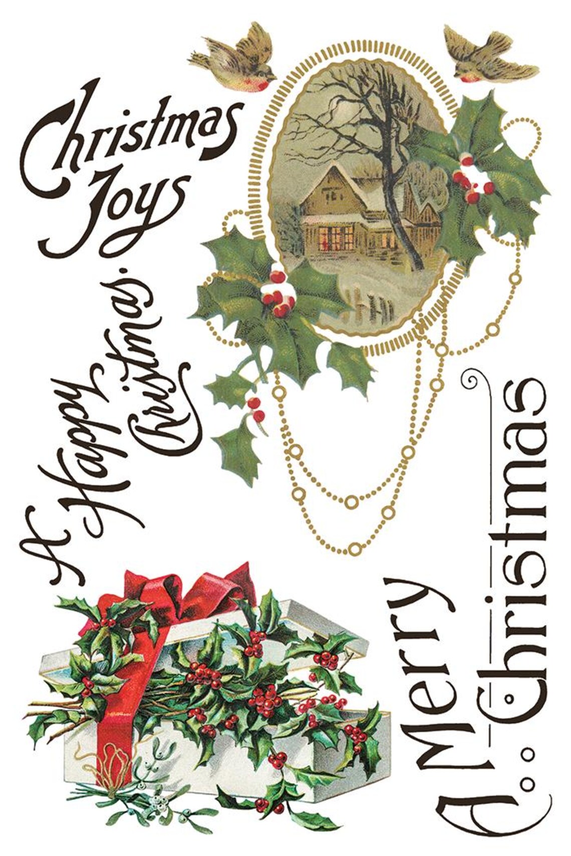 Christmas Joy IOD Transfer Pad 8x12