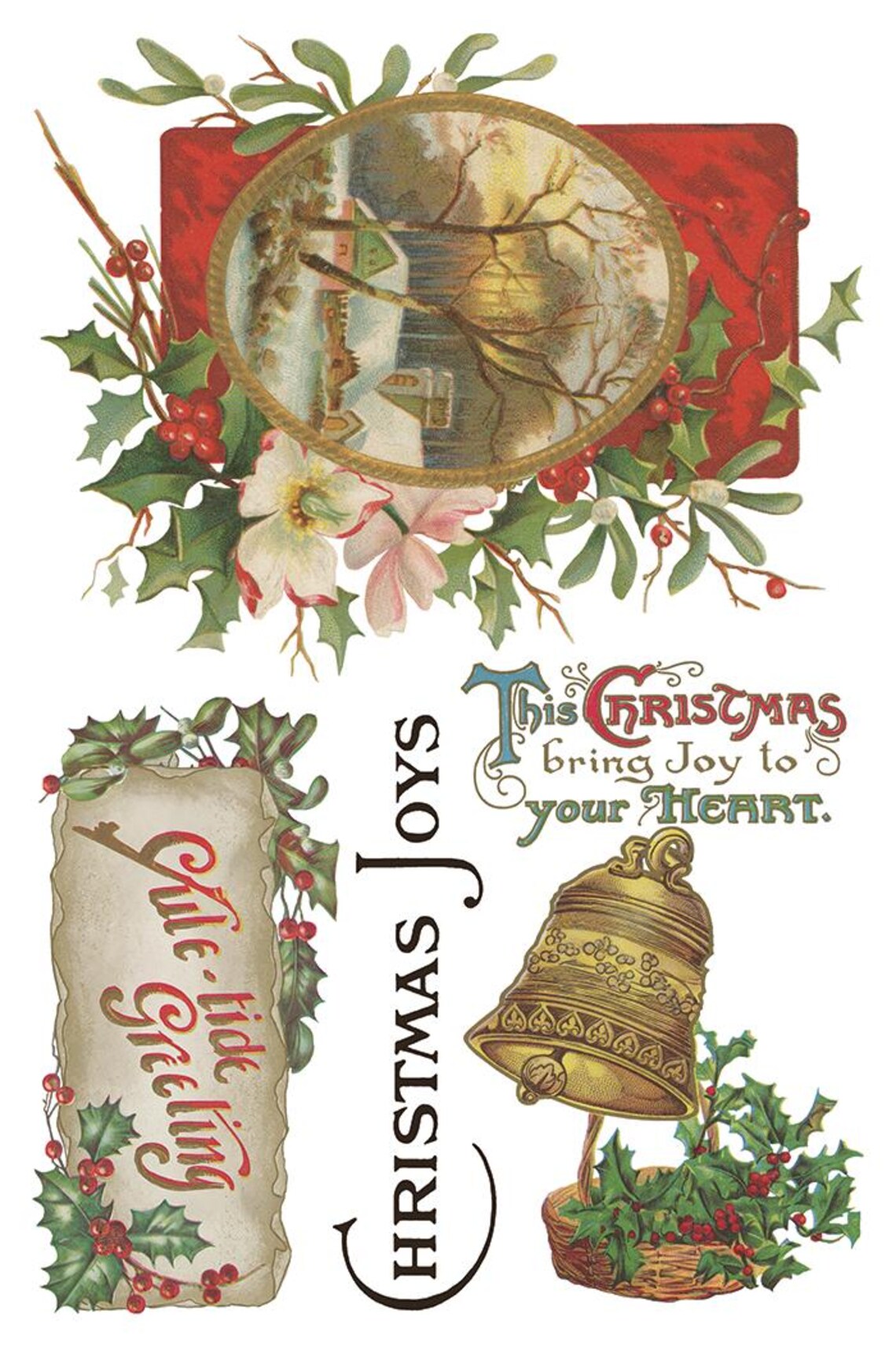 Christmas Joy IOD Transfer Pad 8x12