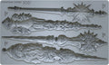 Christmas Tapers IOD mould 6x10