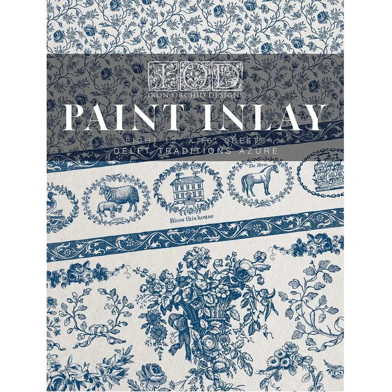 Delft Traditions Azure IOD Paint Inlay 12x16 Pad