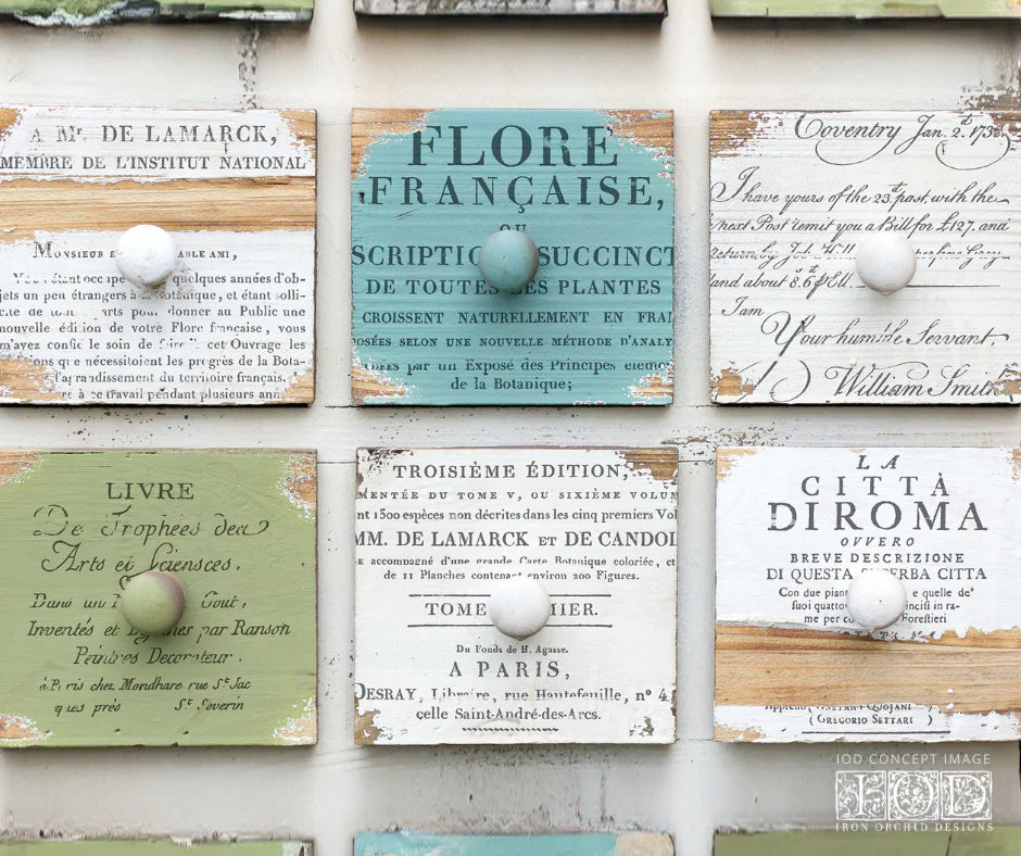Ephemeral Type IOD Stamp 12x12