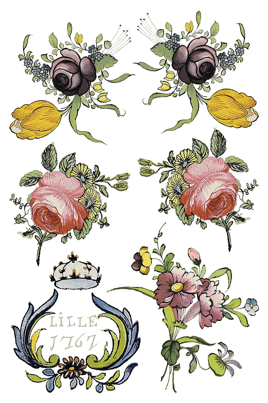 Fairytale Florals IOD Transfer Pad 8x12