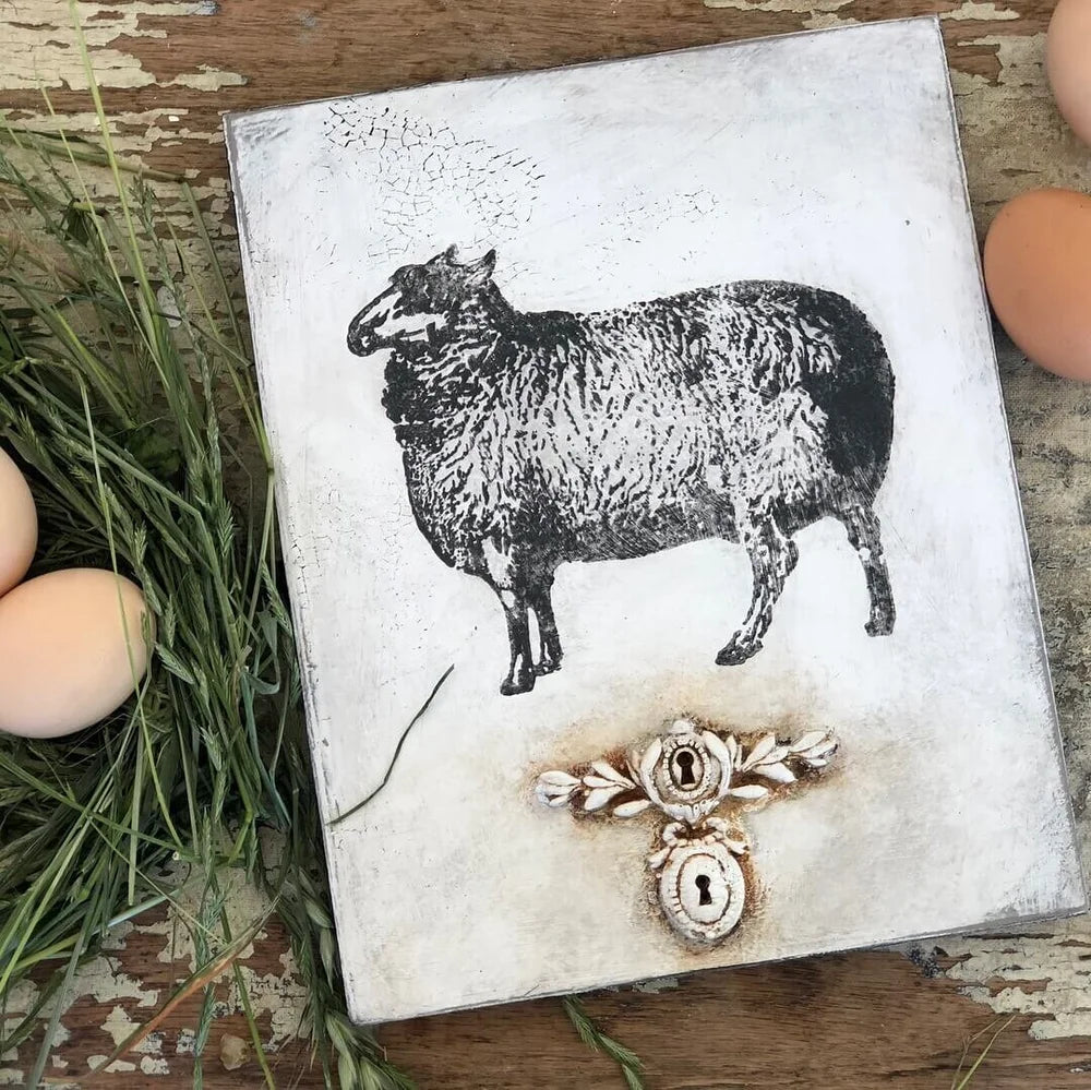 Farm Animals IOD Stamp 12x12
