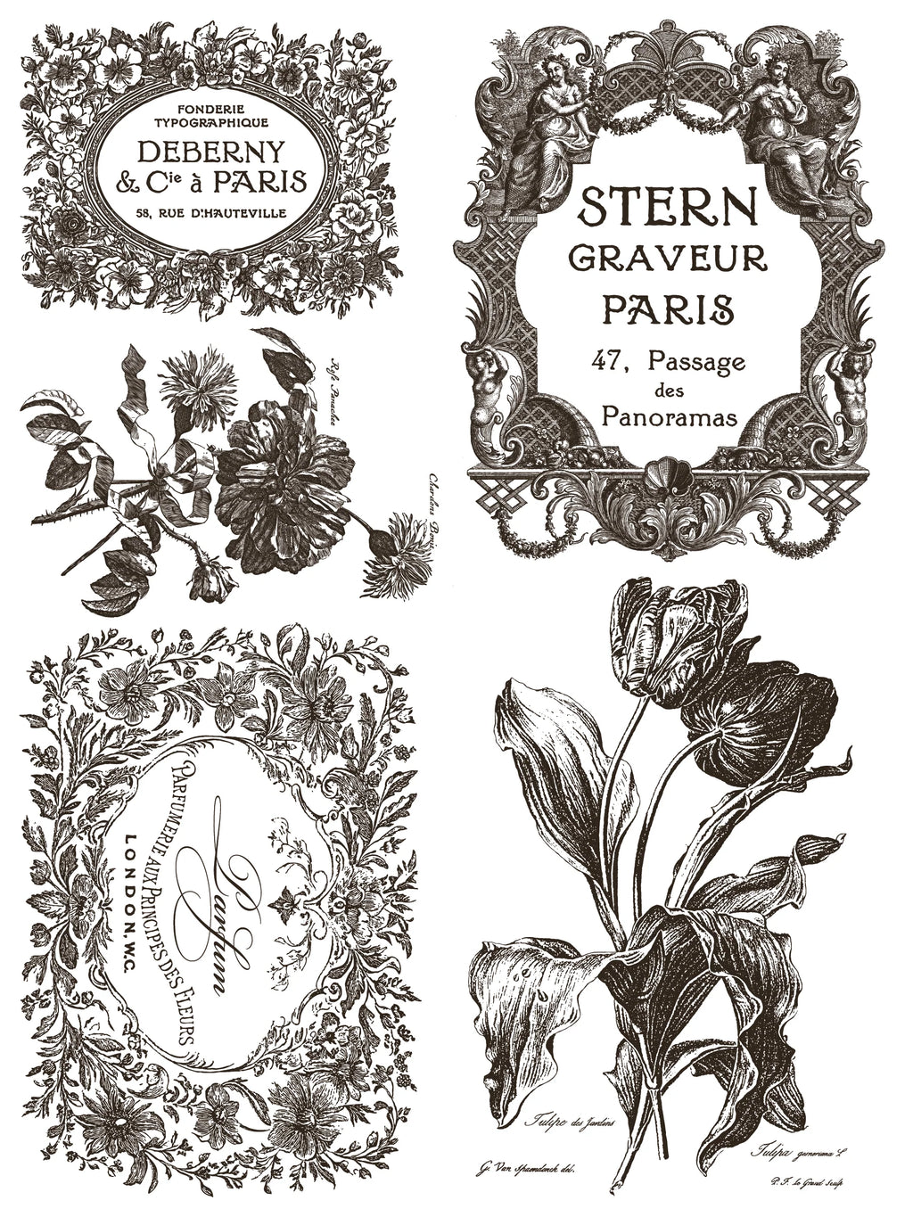 Floriography IOD Paint Inlay 12x16 Pad