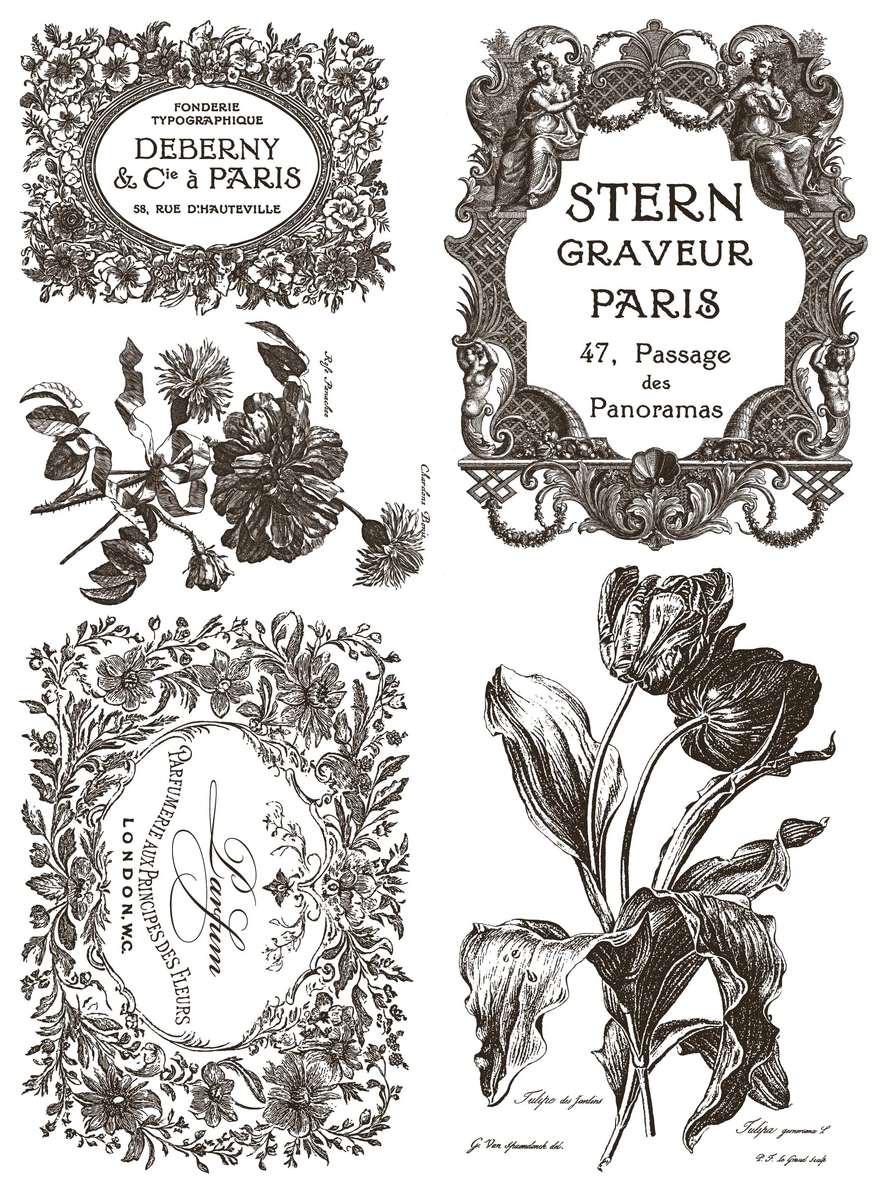 Floriography IOD Paint Inlay 12x16 Pad