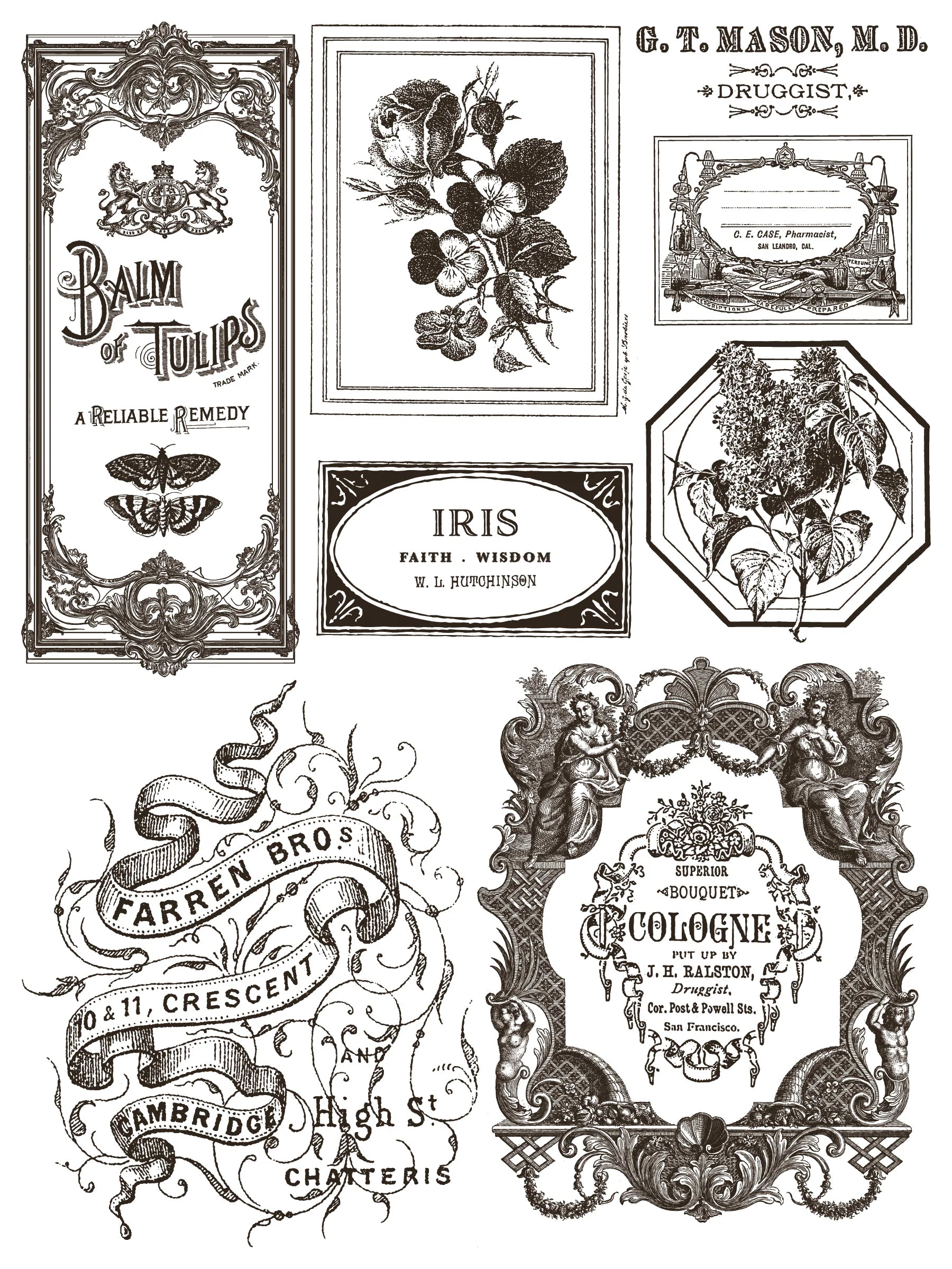 Floriography IOD Paint Inlay 12x16 Pad