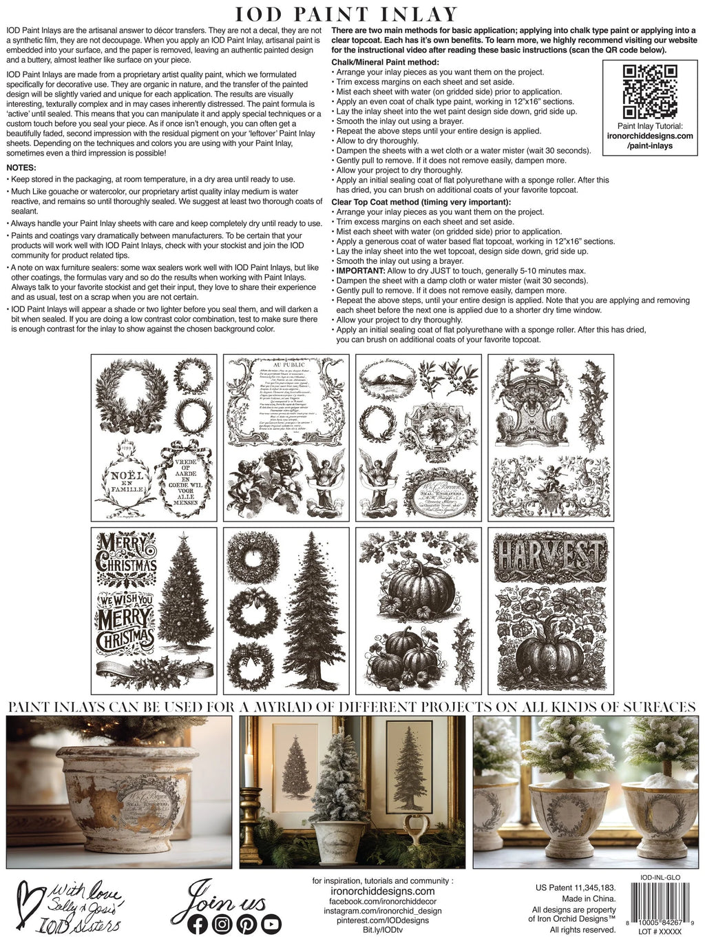 Gloria Paint IOD Paint Inlay 12x16 Pad