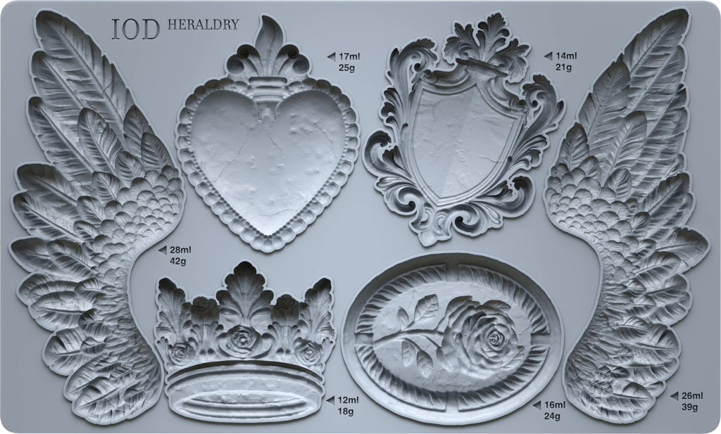 Heraldry IOD mould 6x10
