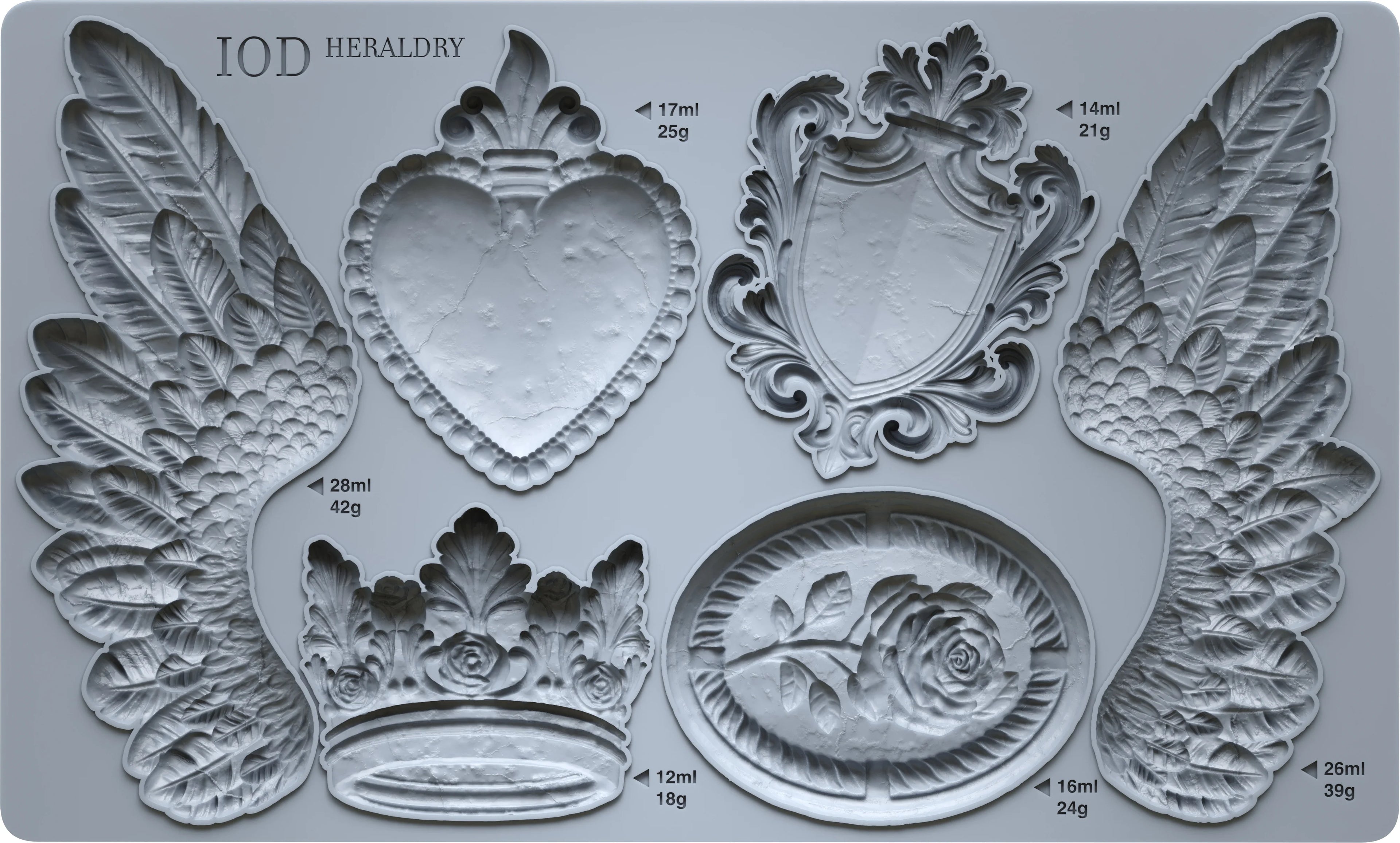 Heraldry IOD mould 6x10