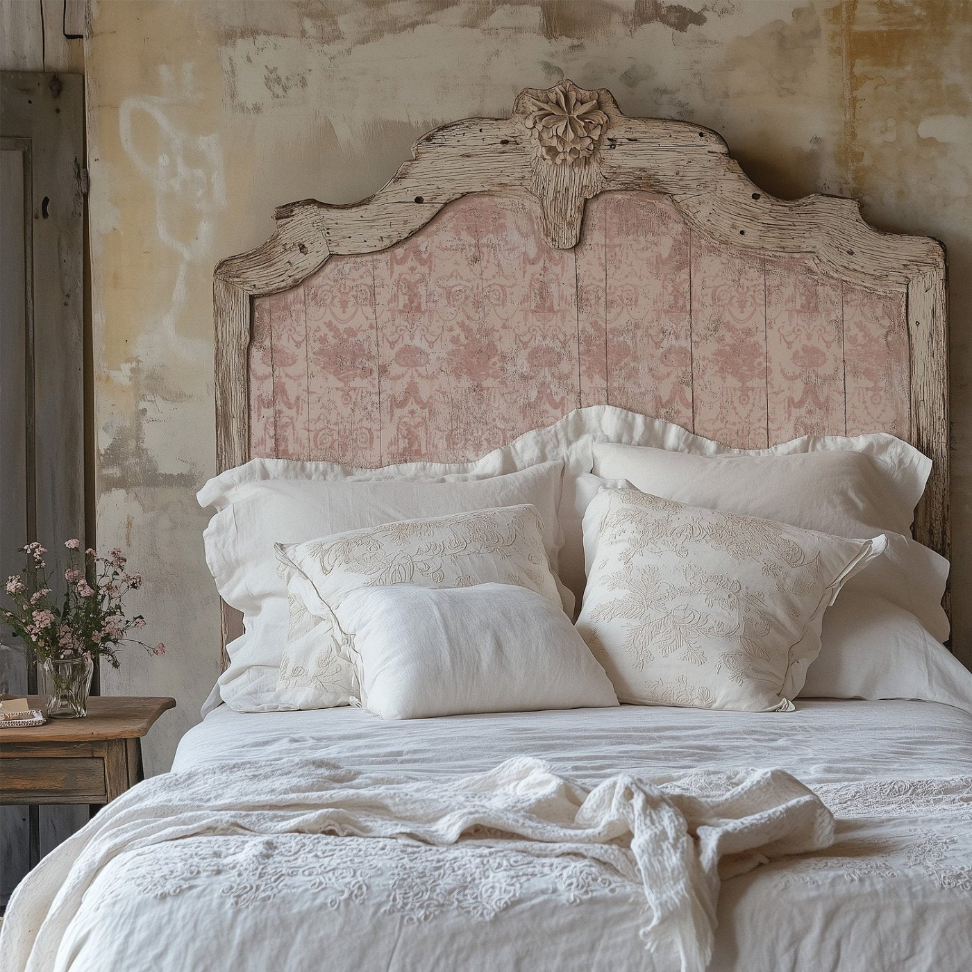 Iron Orchid Designs Palais des Flores Bedframe using the IOD stamp