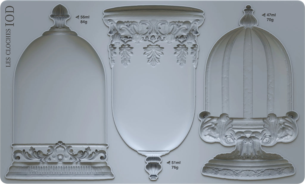 Les Cloches IOD mould 6x10
