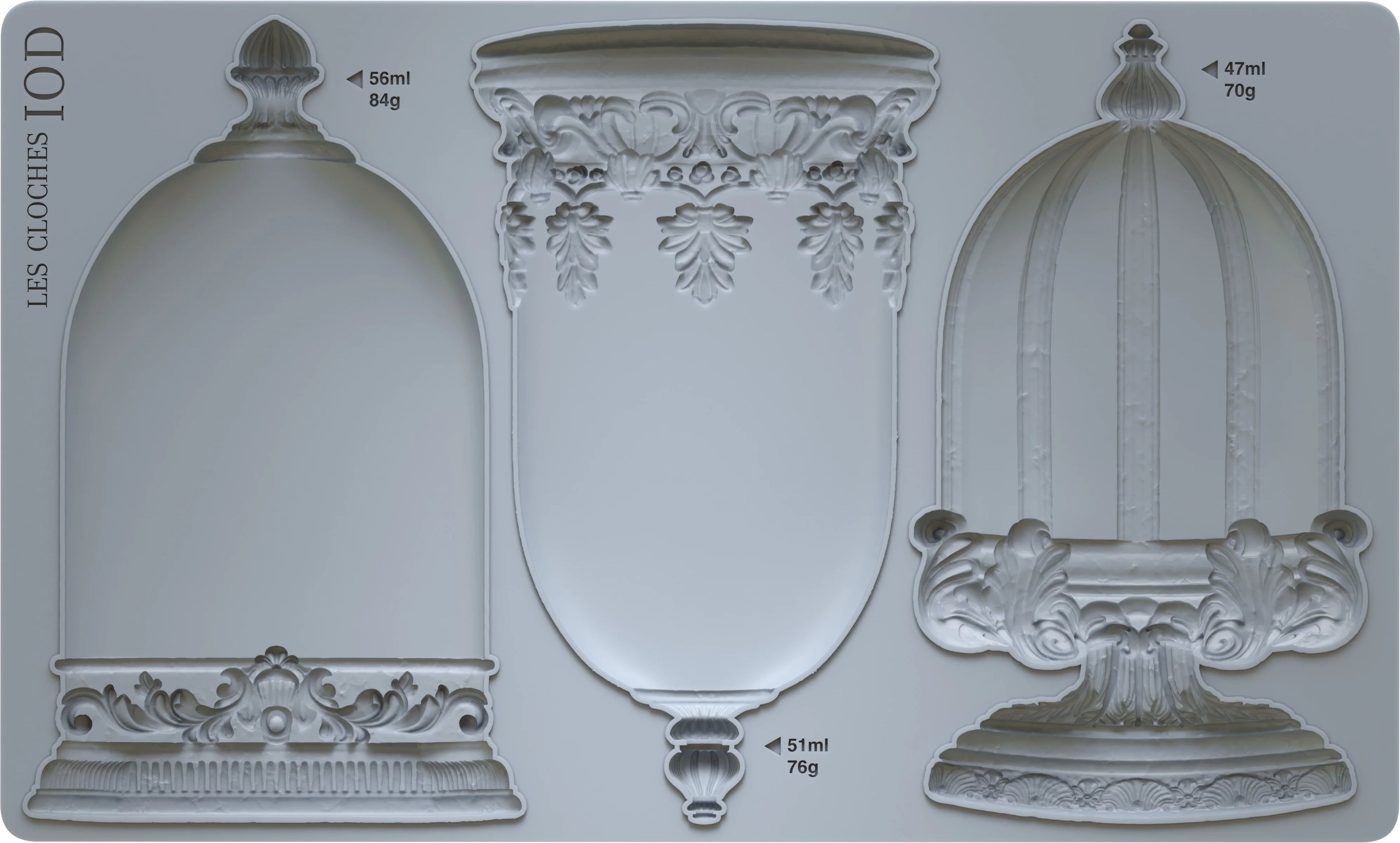 Les Cloches IOD mould 6x10