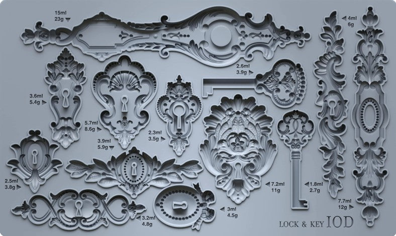 Lock & Key IOD mould 6x10