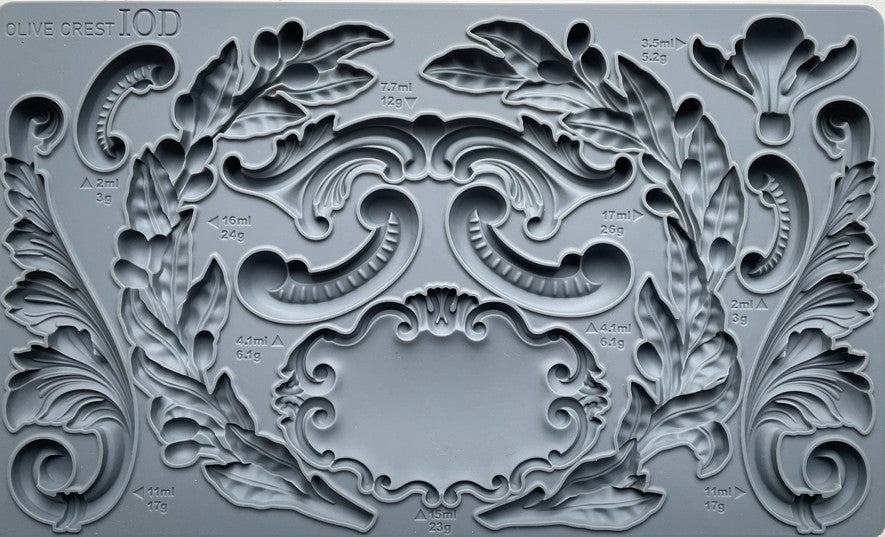 Olive Crest IOD mould 6x10