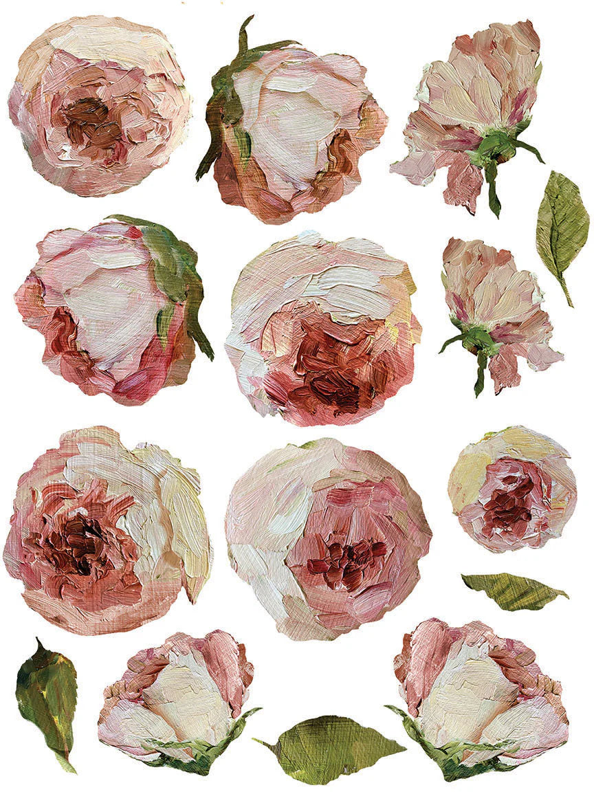 Painterly Florals IOD Transfer Pad 12x16