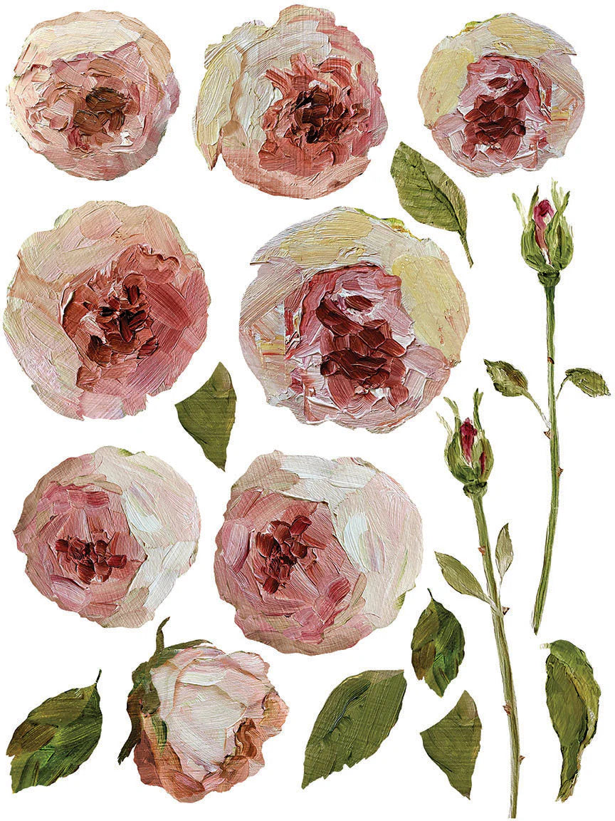Painterly Florals IOD Transfer Pad 12x16