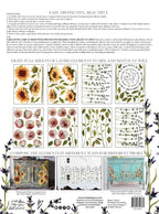 Painterly Florals IOD Transfer Pad 12x16