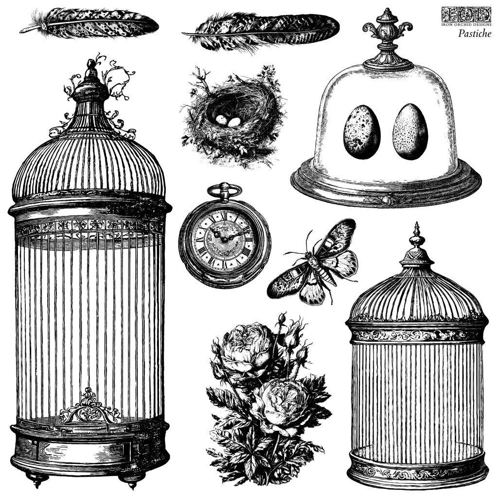 Pastiche IOD stamp 12x12 (two sheets)