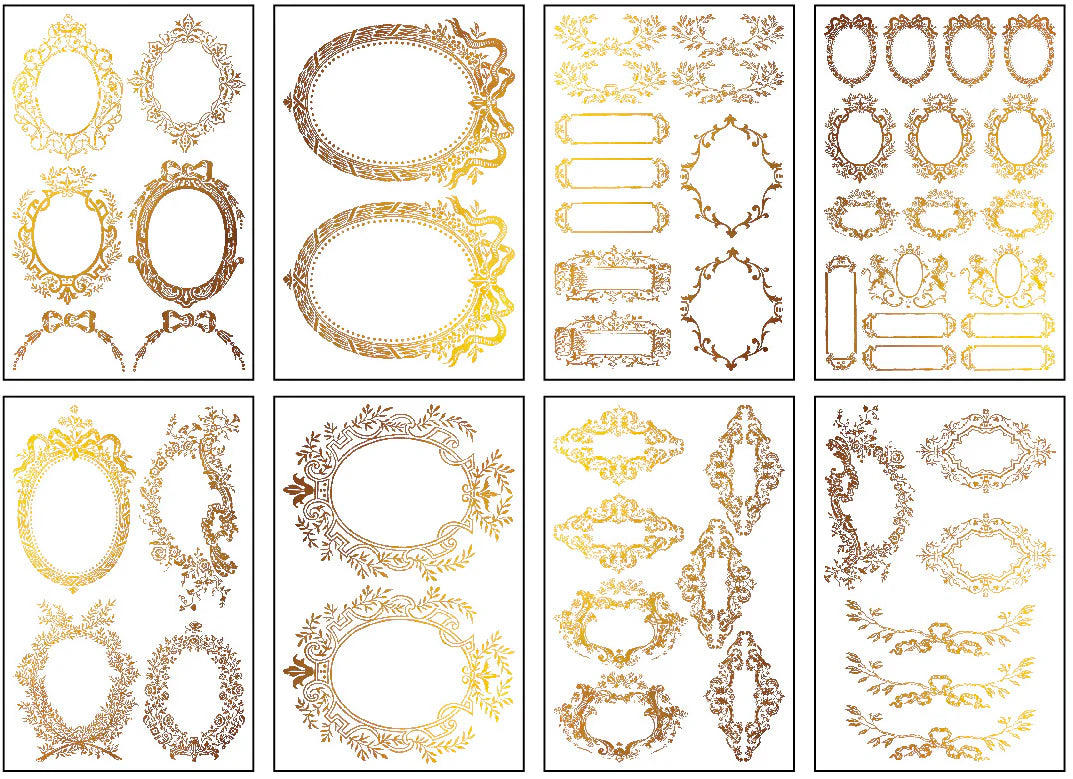 Petits Ornements IOD Foil Transfer 8x12 Pad