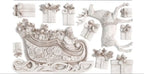 Santa’s Sleigh IOD mould 6x10