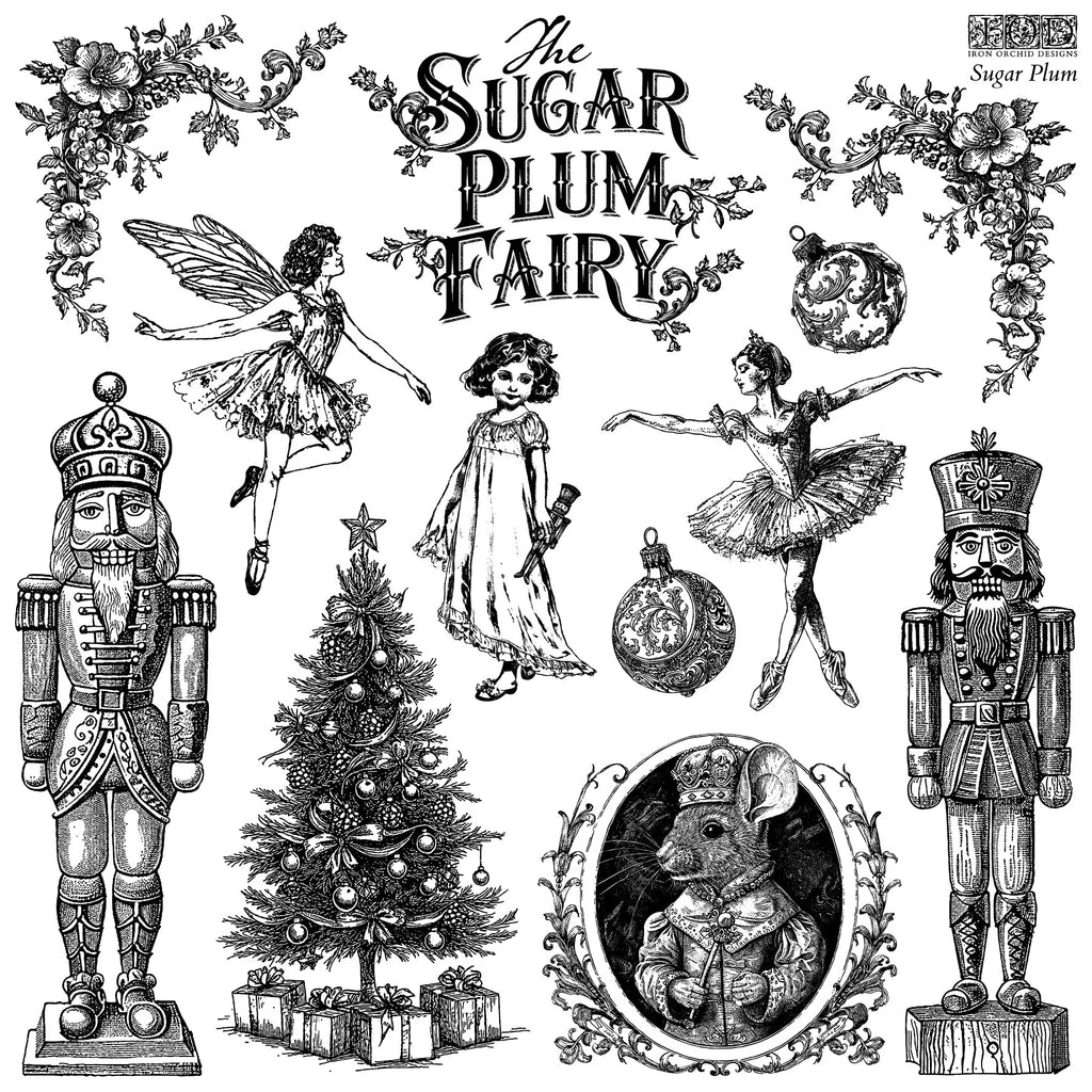 Sugar Plum IOD Stamp 12x12