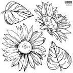 Sunflowers IOD Stamp 12x12 (two sheets)