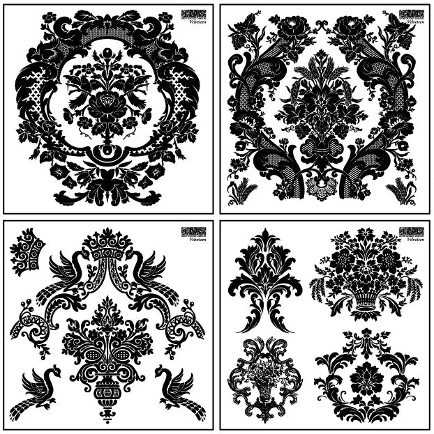 Velveteen IOD Stamp 6x6 (4 sheets - boxed)