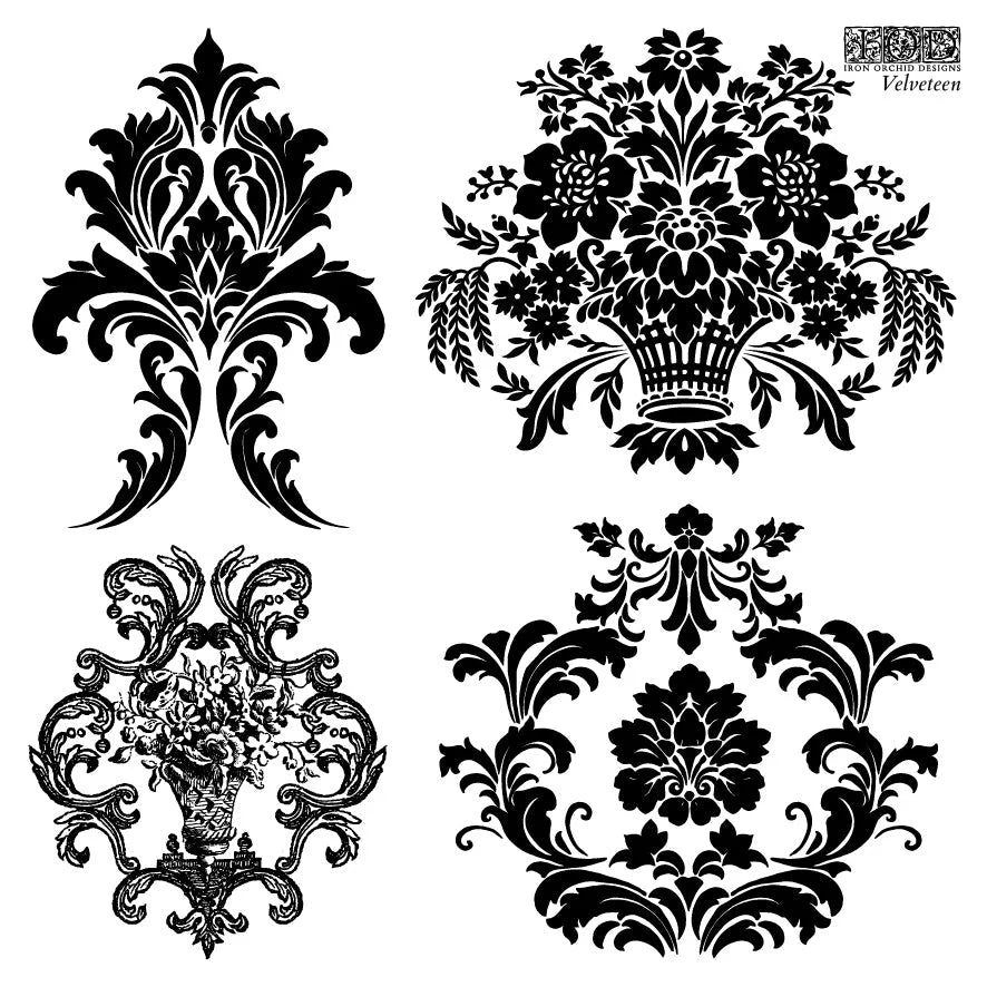 Velveteen IOD Stamp 6x6 (4 sheets - boxed)
