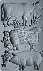Village Market IOD mould 6x10