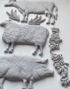 Village Market IOD mould 6x10