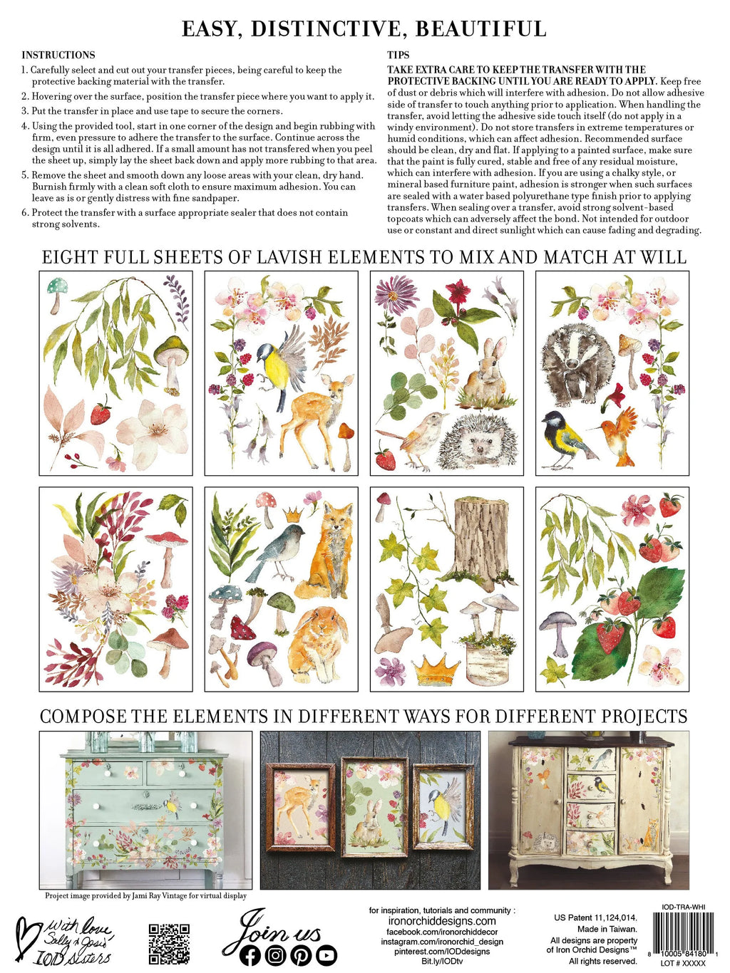 Whispering Willow IOD Transfer Pad 12x16