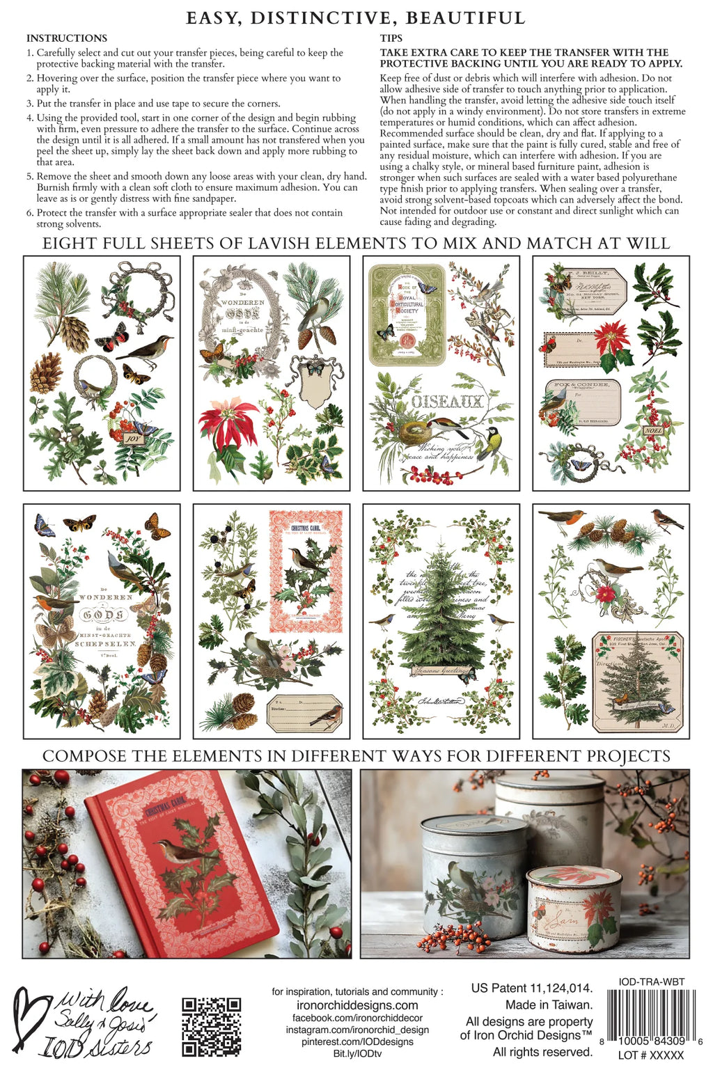 Winter Botanist IOD Transfer Pad 8x12